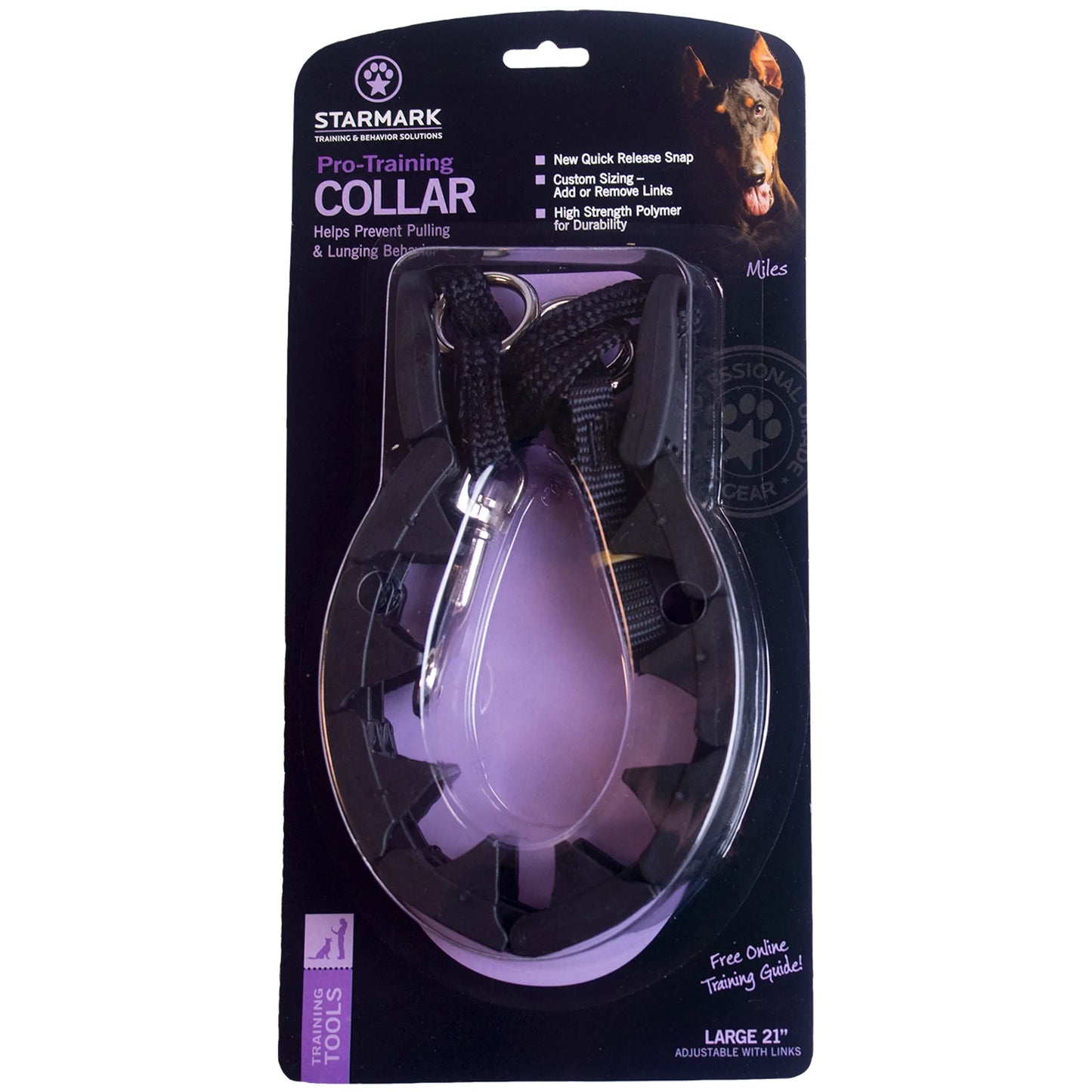 Starmark dog training collar (large 21")