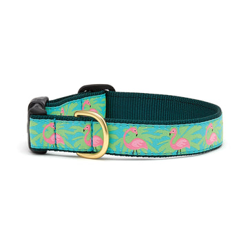 Up Country flamingo dog collar