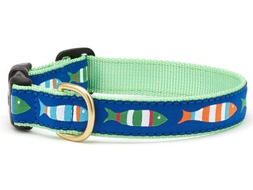 Up Country funky fish dog collar