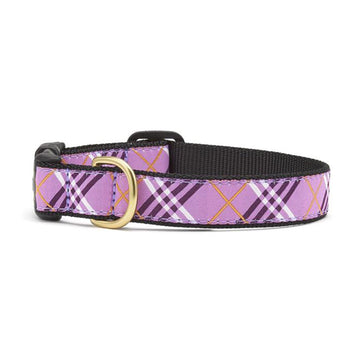 Up Country lavender lattice dog collar