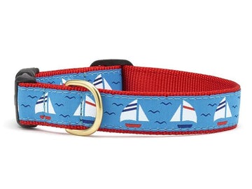 Up Country under sail dog collar