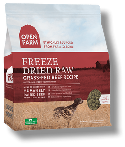 Open farm freeze dried grass fed beef