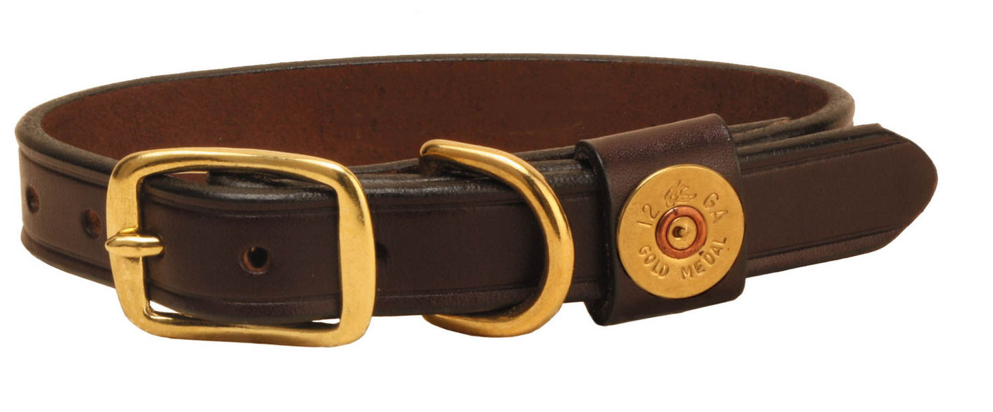 Tory Leather 7/8” Havana Shot Shell Collar
