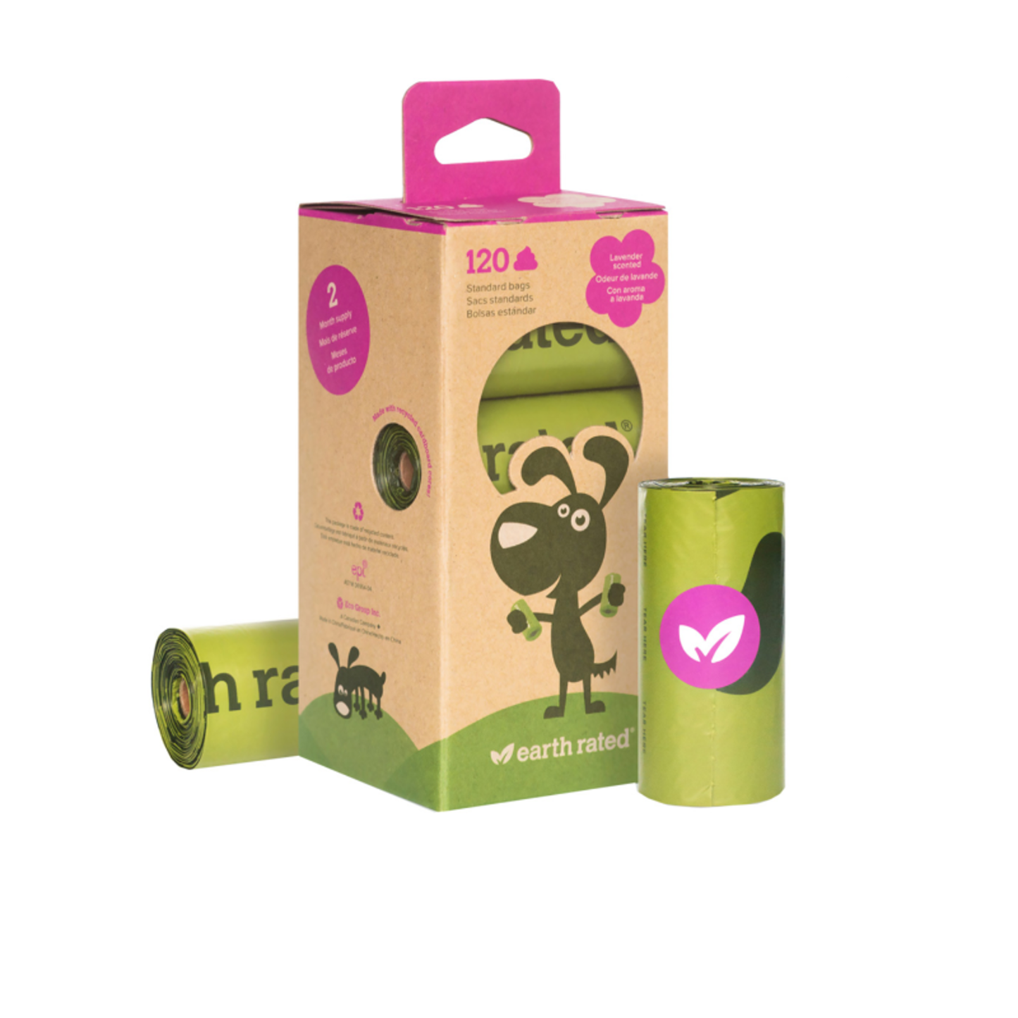 Earth rated poop bags (lavender)