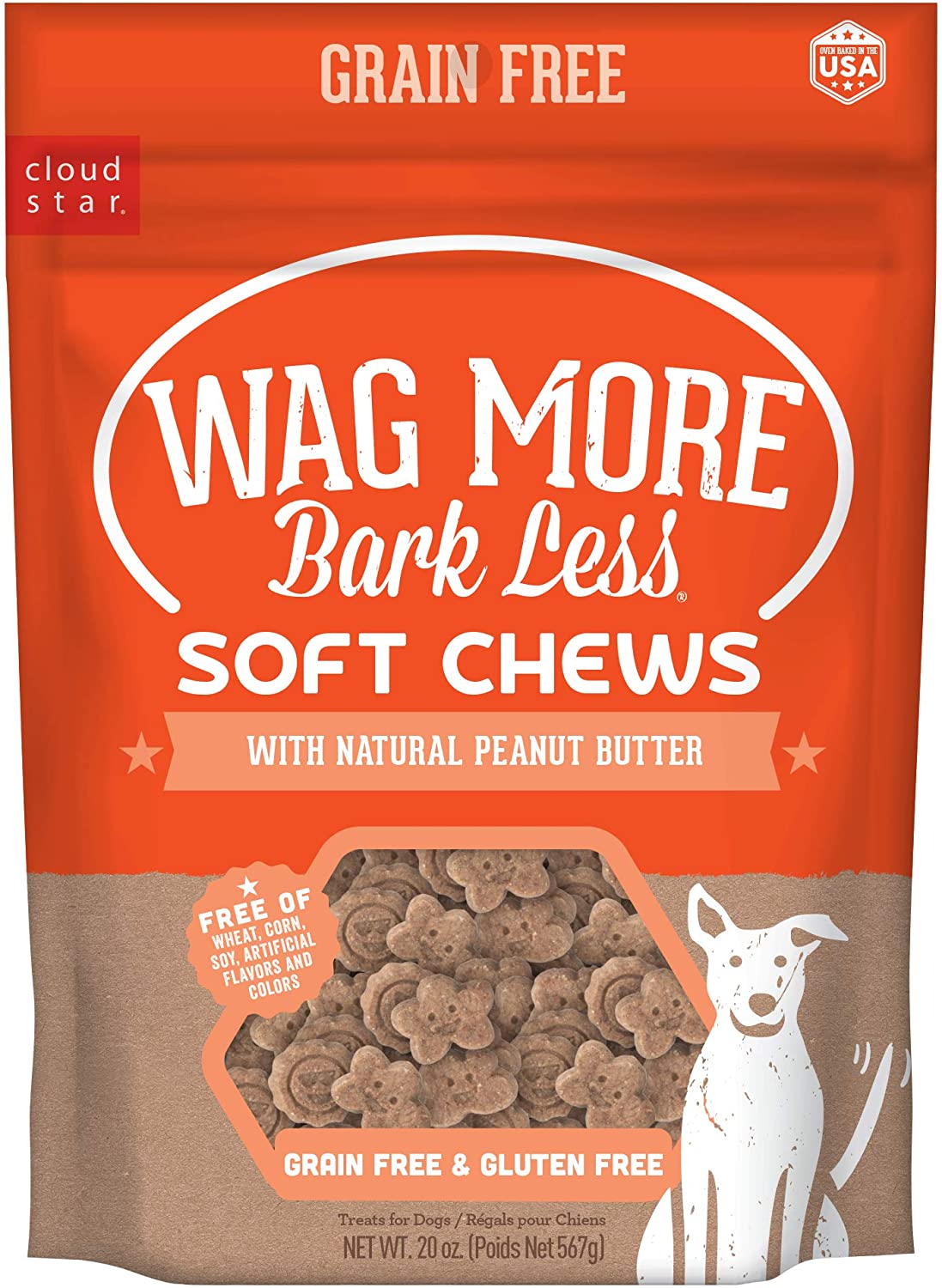 Wag more bark less soft chews 20oz. (peanut butter)