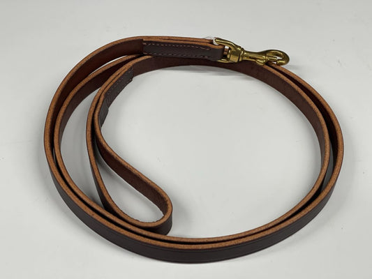 6 ft leather leash (brown)
