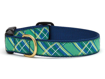 Up Country Kelly plaid dog collar