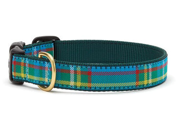 Up Country Kendall plaid dog collar