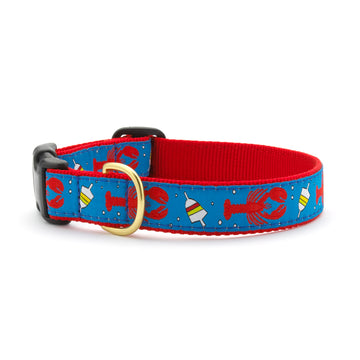 Up Country lobster and buoy dog collar