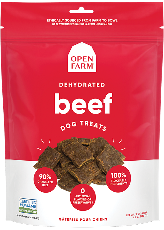 Open farm dehydrated treat beef (4.5oz)