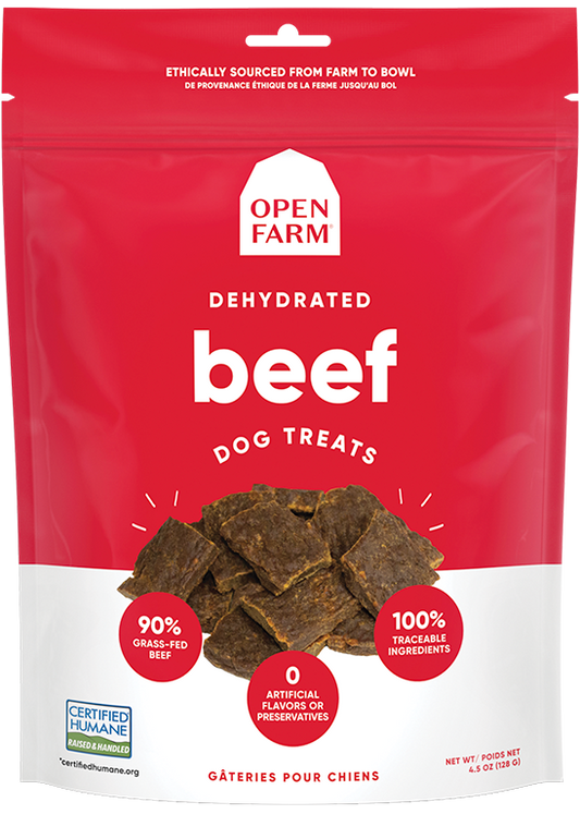 Open farm dehydrated treat beef (4.5oz)