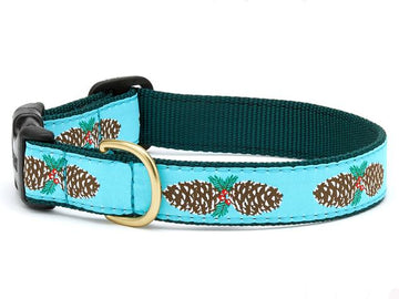 Up Country pine cone dog collar