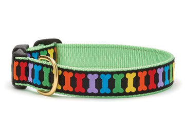 Up Country rainbones dog collar