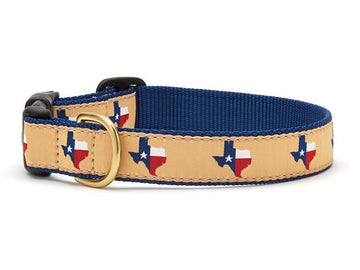 Up Country Texas dog collar- navy blue