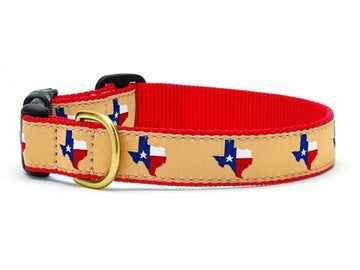 Up Country Texas dog collar- red