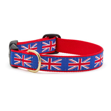 Up Country union jack dog collar