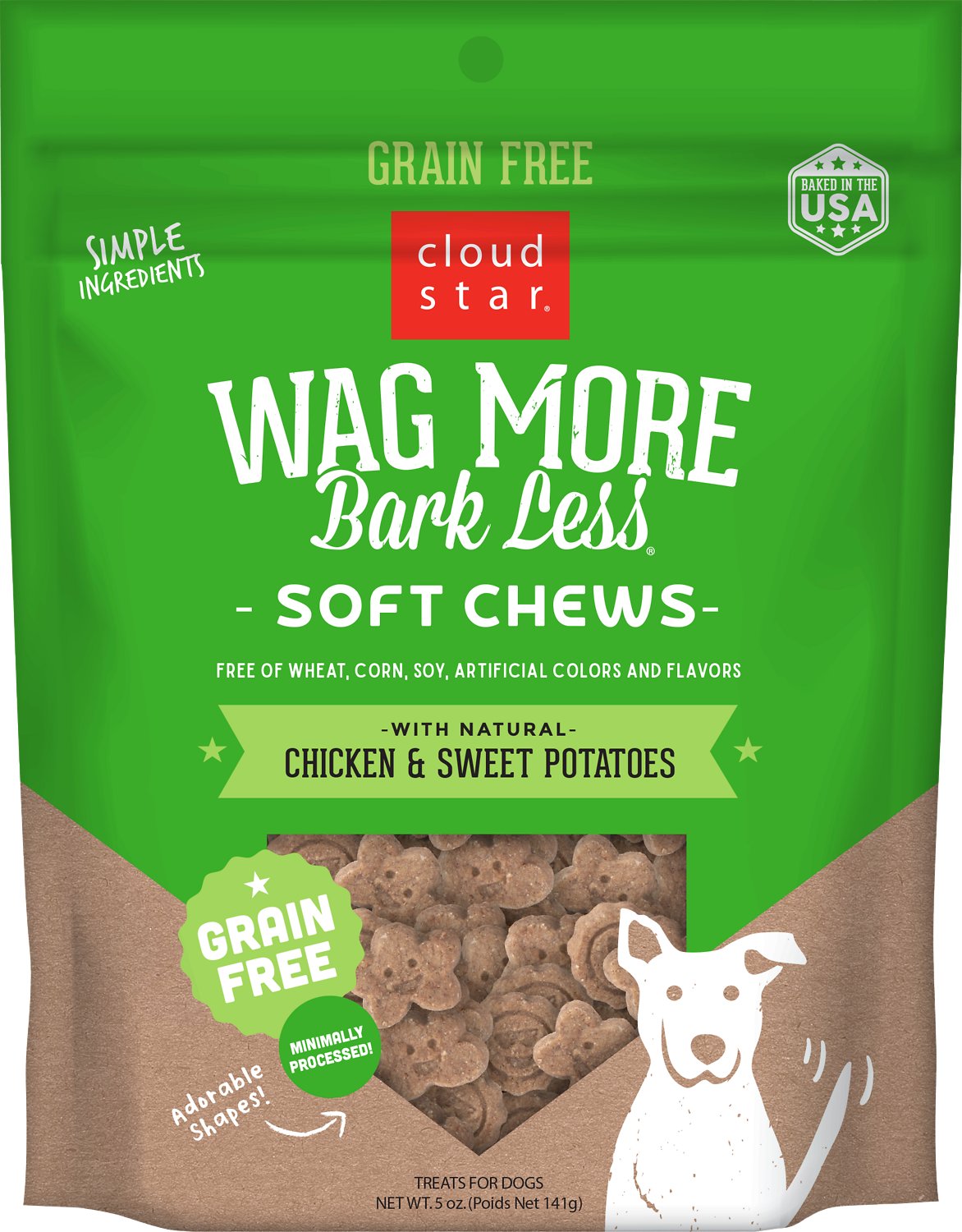 Wag more bark less soft chews 5oz. (chicken & sweet potato)