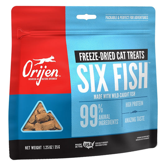 Orijen Freeze Dried Six Fish Cat Treats