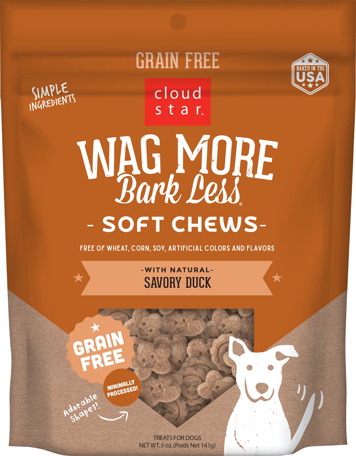 Wag more bark less soft chews 5oz. (savory duck)